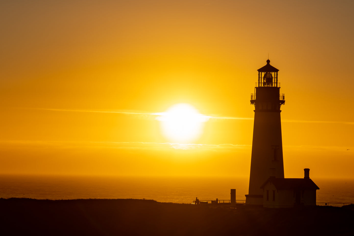 Yaquina Head Lighthouse Sunset